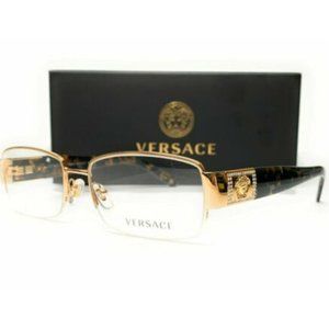 Versace Women's Gold and Havana Eyeglasses!